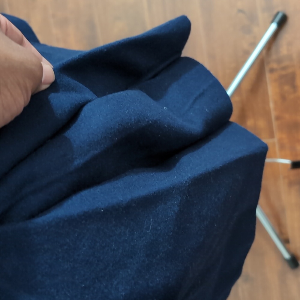 Michael Kors| Sapphire Blue Wool Blend Belated Coat With Pockets - Picture 8 of 15